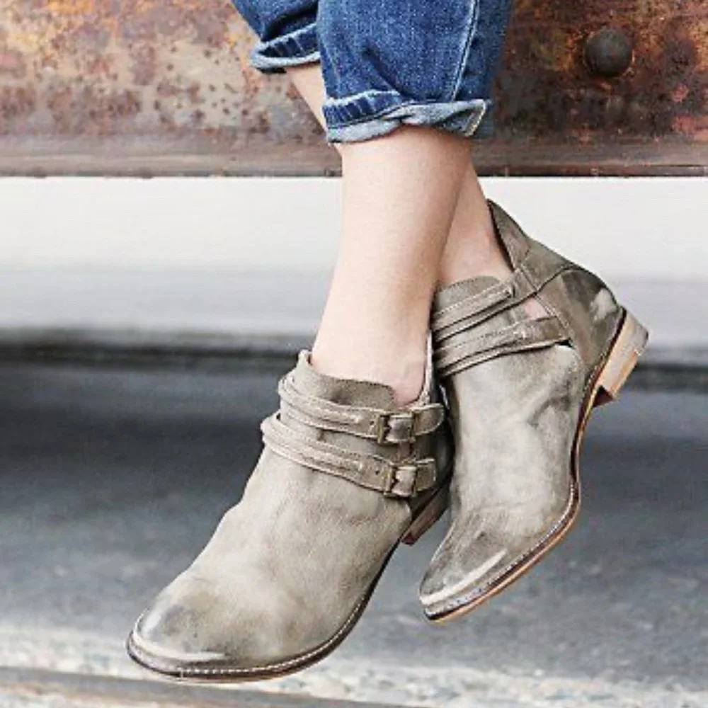 Free people leather booties‎